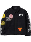 UFC 316 Unisex Patchwork Black Canvas Jacket WorthVee