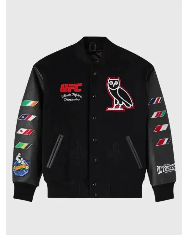 UFC Championship Black Varsity Jacket WorthVee