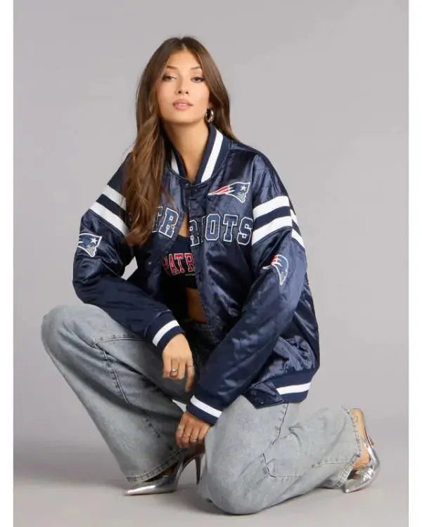 Ultra Game NFL New England Patriots Bomber Jacket WorthVee