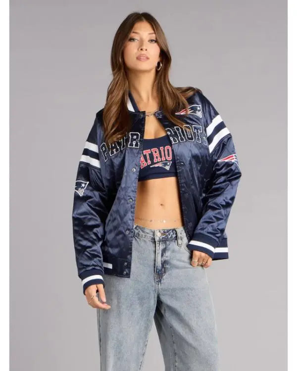Ultra Game NFL New England Patriots Bomber Jacket WorthVee