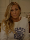 Sarah Jessica Parker Crewneck Queens College Sweatshirt Clanton Jacket