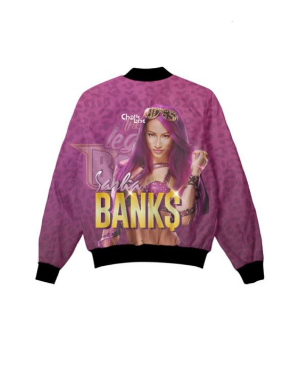 Sasha Banks Retro Fanimation WWE Jacket Clanton Jacket
