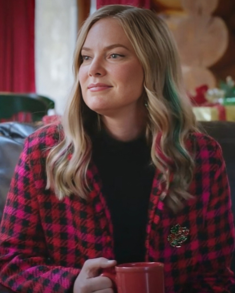 Unwrapping Christmas Olivia’s Reunion 2024 Cindy Busby Plaid Jacket Clanton Jacket