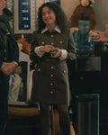Elsbeth S03 Sarah Steele Brown Belted Mini Shirtdress WorthVee