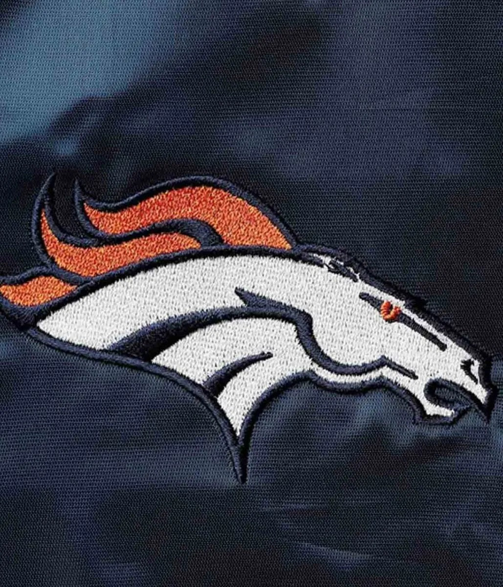 Super Bowl Denver Broncos Orange Satin Jacket WorthVee