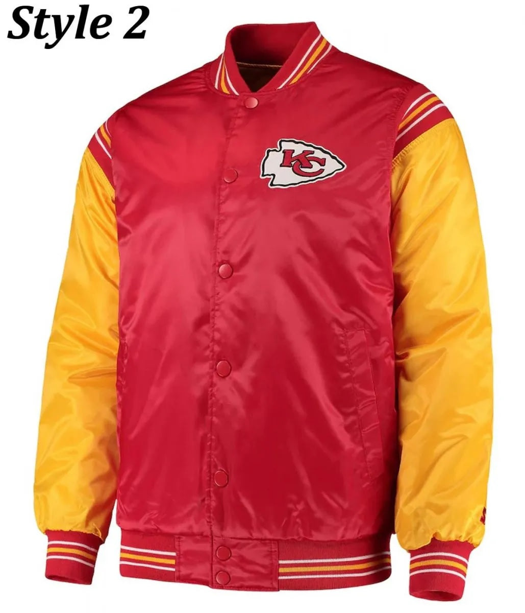 Varsity Kansas City Chiefs Satin Jacket WorthVee