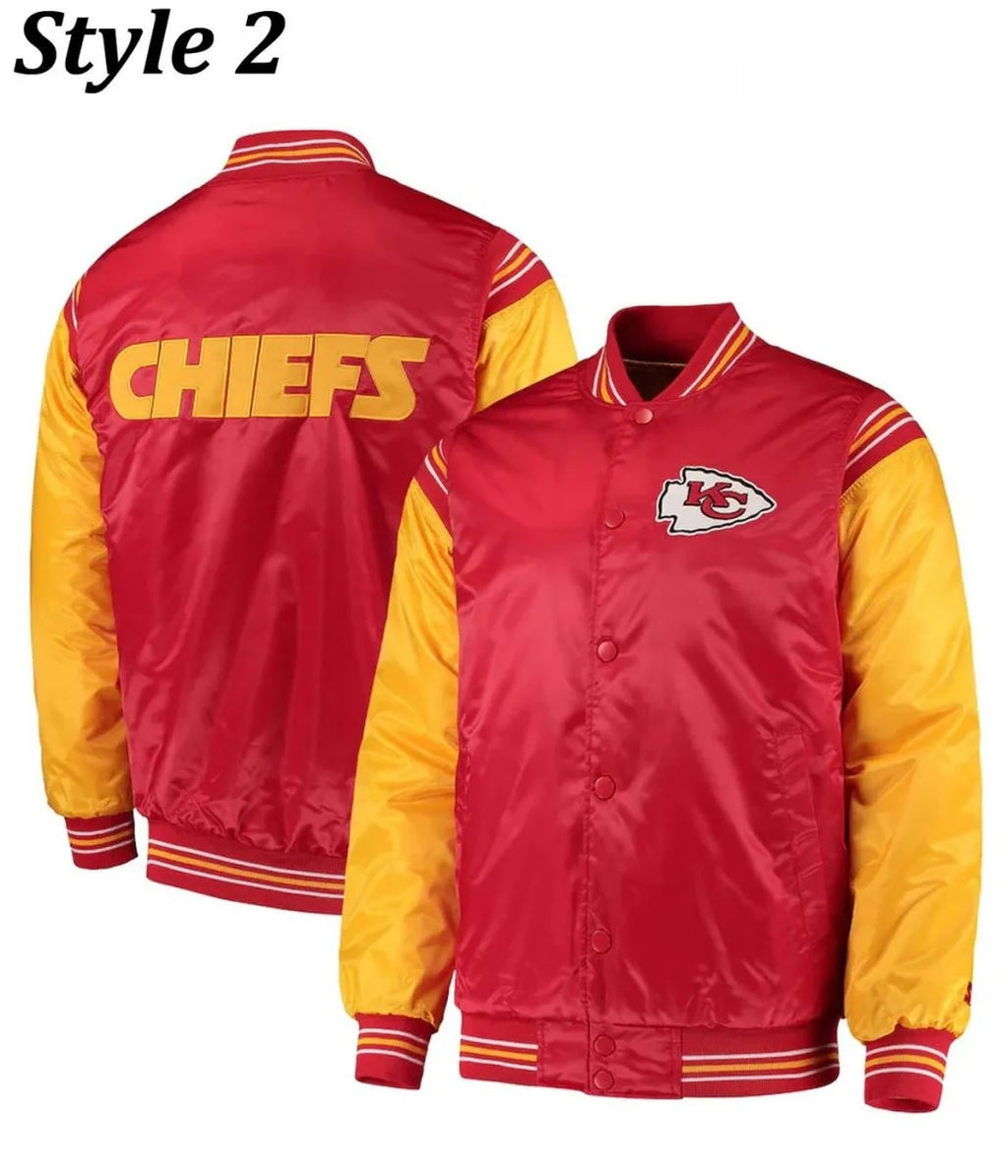 Varsity Kansas City Chiefs Satin Jacket WorthVee