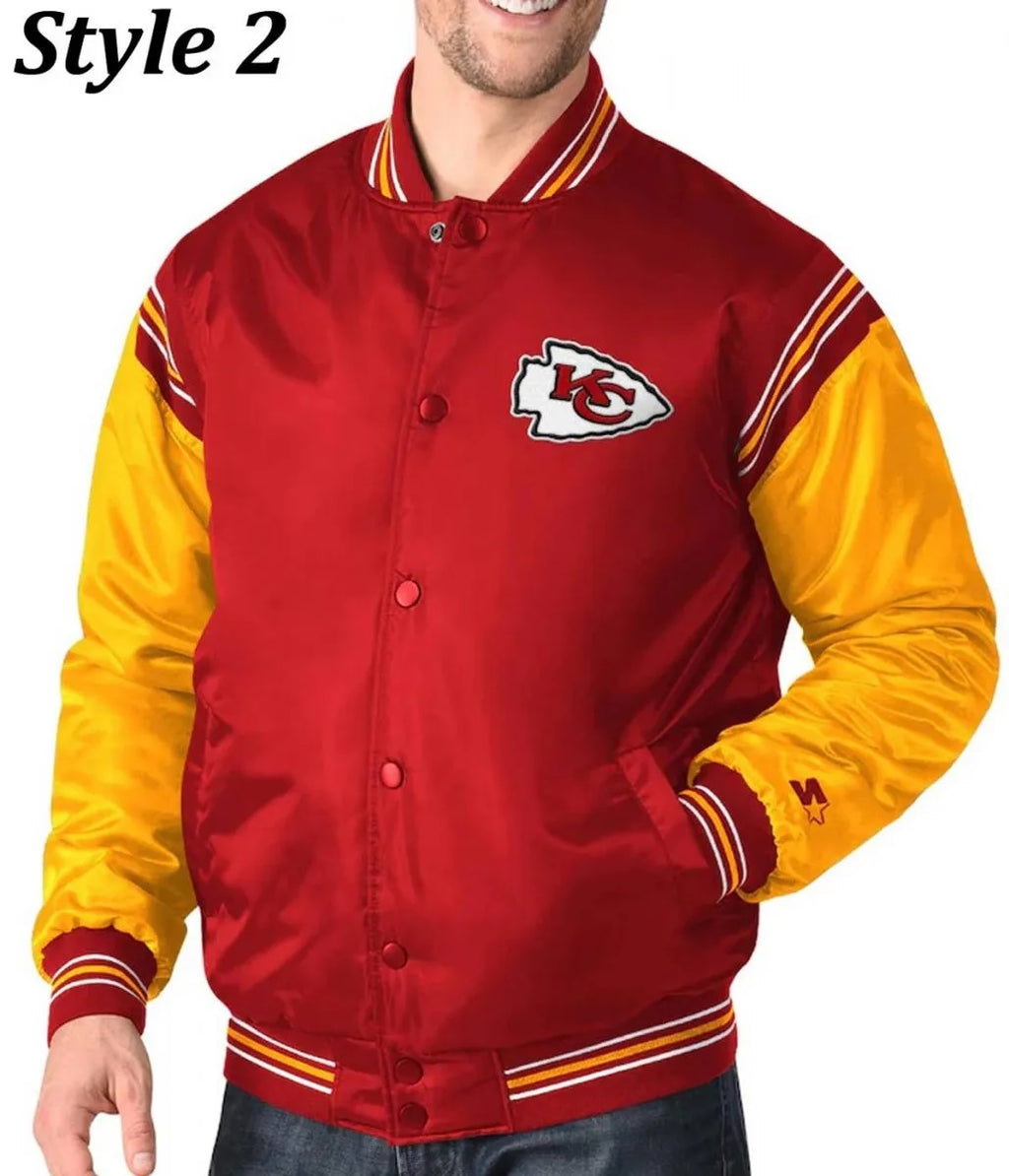 Varsity Kansas City Chiefs Satin Jacket WorthVee