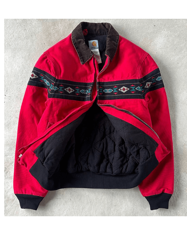 Vintage 90s Carhartt Santa Fe J77 RED Jacket