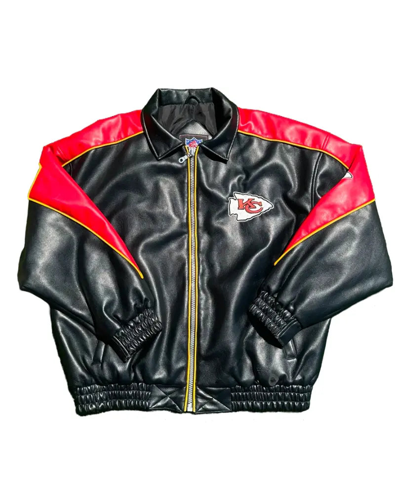 Vintage Kansas City Chiefs Leather Jacket Clanton Jacket