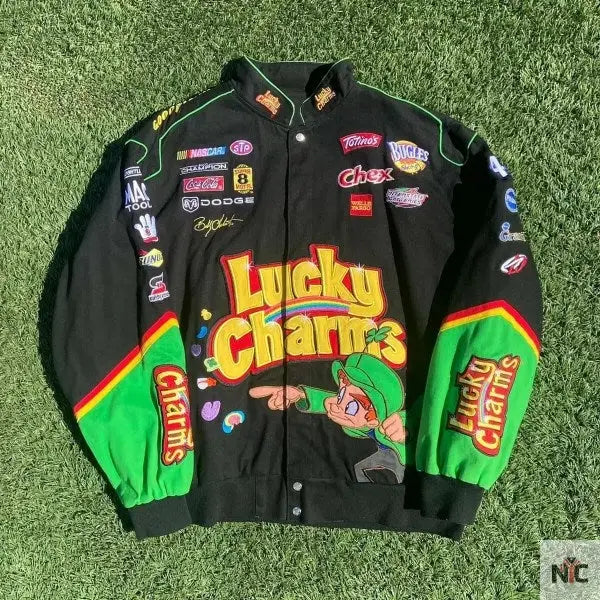 Vintage Lucky Charms Nascar Jacket Clanton Jacket