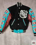Vintage Nhl Anaheim Mighty Ducks Nhl Varsity Jacket Clanton Jacket