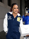 Vivica A. Fox NYC FOX Studios Varsity Letter Hooded Jumpsuit