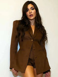 WWE Cathy Kelley Brown Blazer USA Jackets