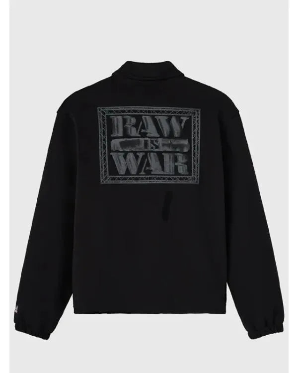 WWE Raw Is War Black Coaches Jacket