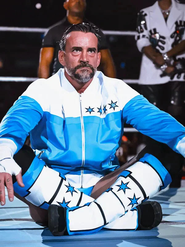 WWE SummerSlam 2025 CM Punk Satin Bomber Jacket Clanton Jacket