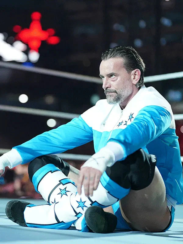 WWE SummerSlam 2025 CM Punk Satin Bomber Jacket Clanton Jacket