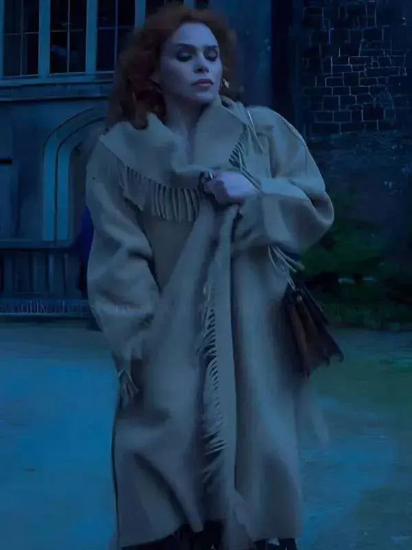 Wednesday Isadora Capri Brown Fringe Coat WorthVee
