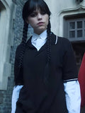 Wednesday Jenna Ortega Black Polo Shirt WorthVee