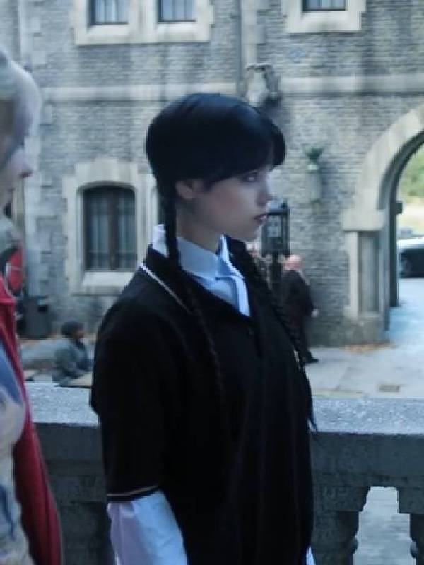 Wednesday Jenna Ortega Black Polo Shirt WorthVee