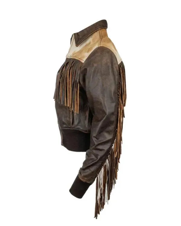Western Women’s Lattie Fringe Leather Jacket