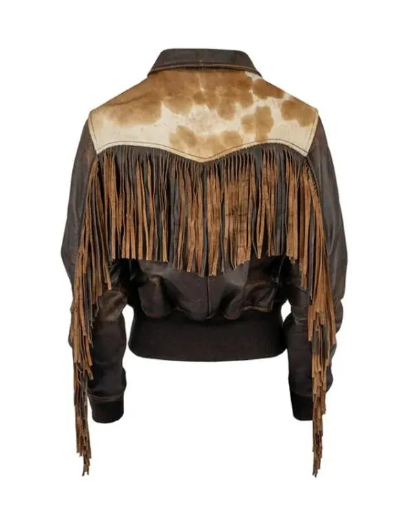 Western Women’s Lattie Fringe Leather Jacket