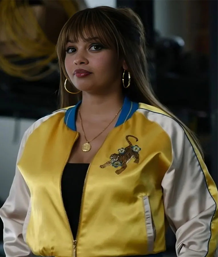Wild Cards S02 Vanessa Morgan Embroidered Bomber Jacket
