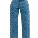 Will Trent S03 Ariana Madix Blue Checked Jeans