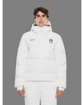 Winter Olympics 2026 Team Italy EA7 White Puffer Jacket