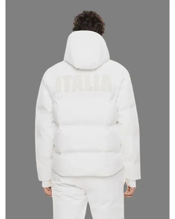 Winter Olympics 202 Team Italy EA7 White Puffer Jacket WorthVee