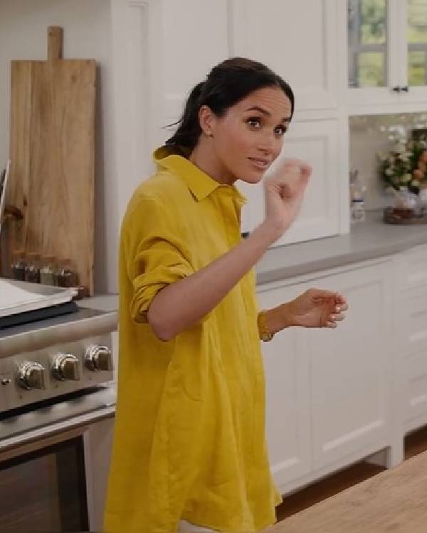 With Love, Meghan 2025 Meghan Markle Yellow Shirt Shopotiny