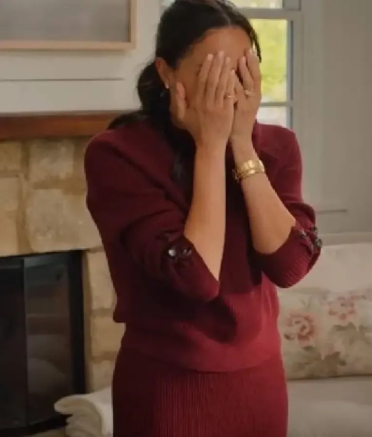 With Love Meghan S02 Meghan Markle Burgundy Sweatshirt