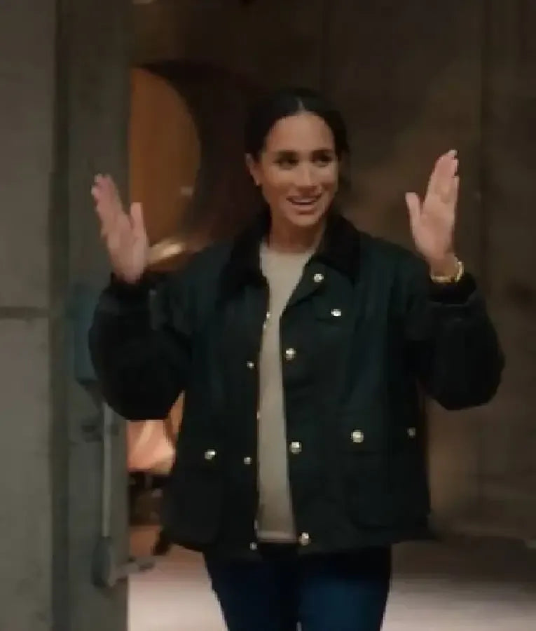 With Love Meghan S02 Meghan Markle Green Jacket