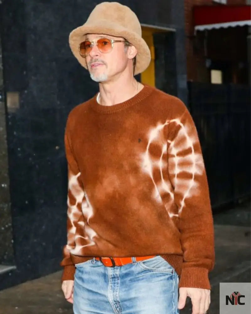 Wolfs 2024 Brad Pitt Sweater Clanton Jacket