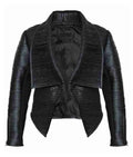 Women Asymmetrical Black Leather Jacket