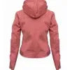Women Pink Hooded Jacket