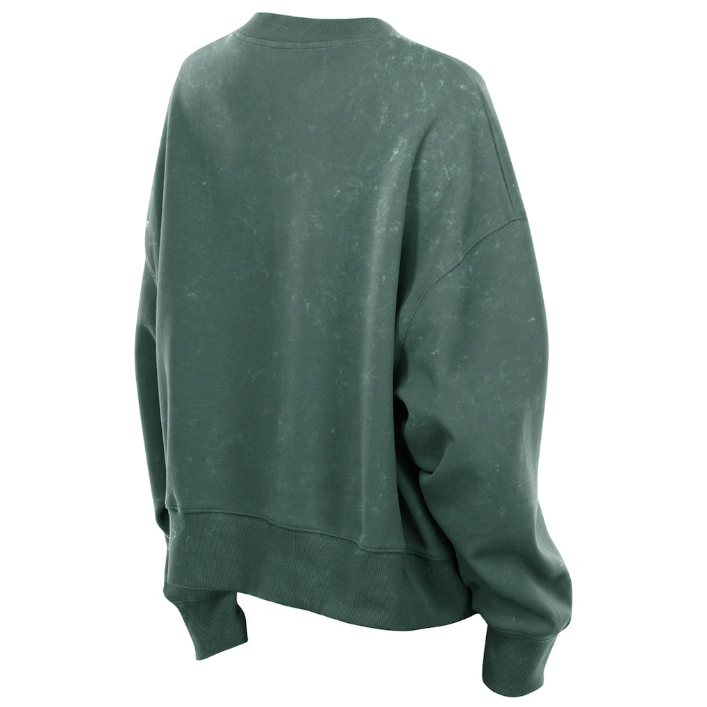 Women's Boston Red Sox New Era Green 2025 Pullover Sweatshirt Clanton Jacket