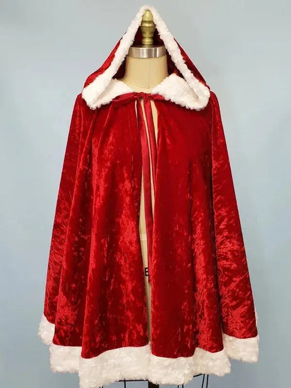 Women’s Red Velvet Cloak WorthVee