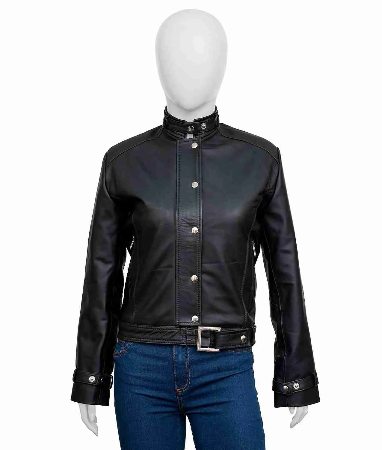 Womens Black Leather Jacket
