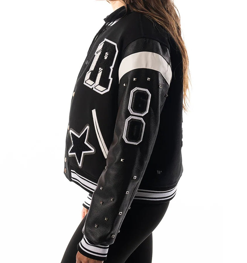Womens Las Vegas Raiders x The Wild Collective Varsity Jacket WorthVee