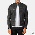 Youngster Distressed Black Leather Jacket Clanton Jacket