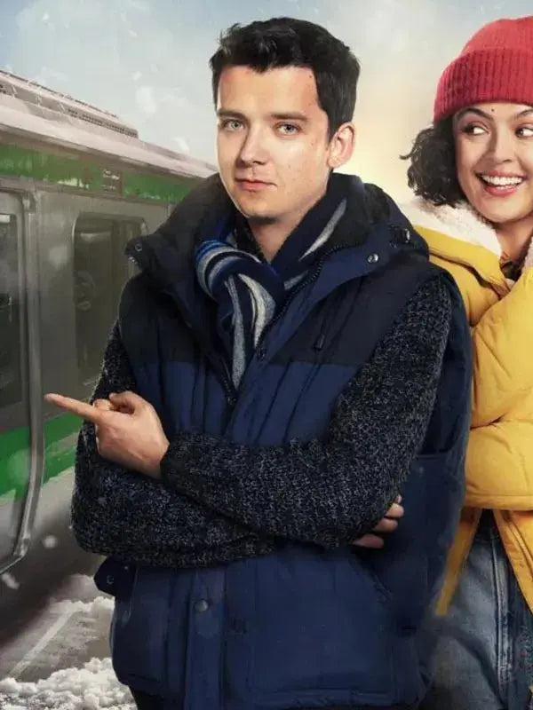 Your Christmas Or Mine Asa Butterfield Puffer Vest WorthVee