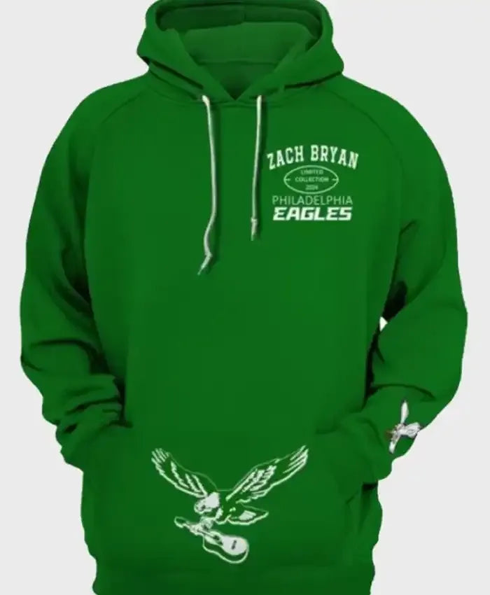 Zach Bryan Eagles Green Hoodie