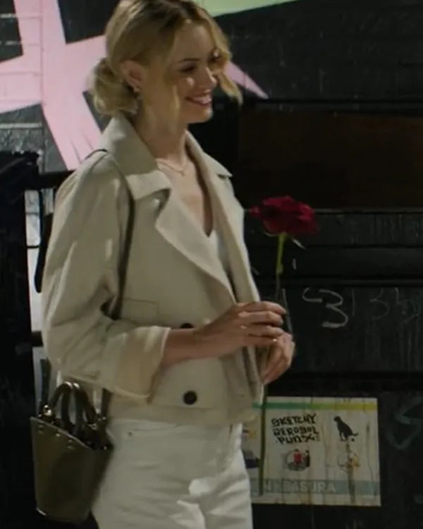 F*ck Valentines Day Virginia Gardner Short Trench Coat
