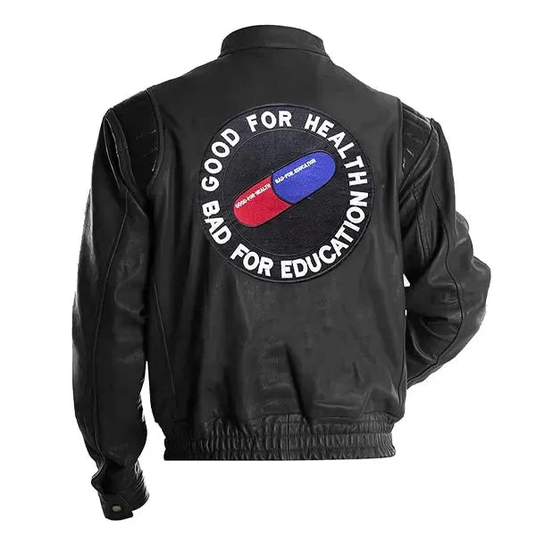 Men’s Akira Kaneda Capsule Black Leather Jacket Clanton Jacket
