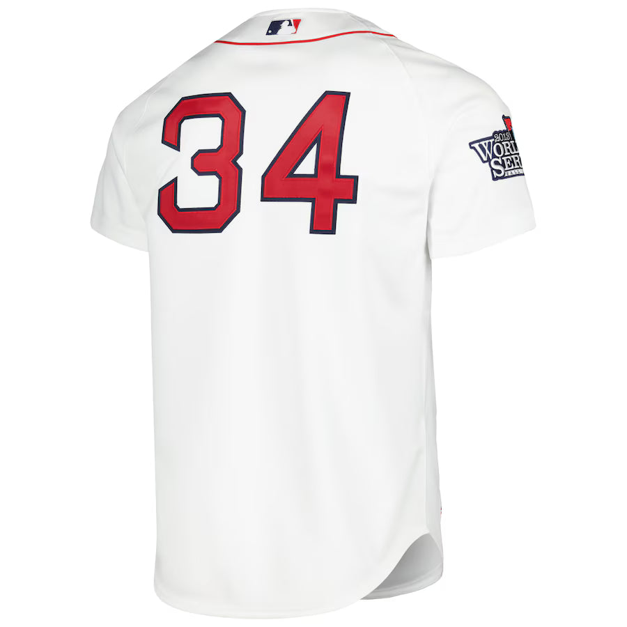 Men's Boston Red Sox David Ortiz Mitchell & Ness White Cooperstown Collection Authentic Jersey Kansas Jacket