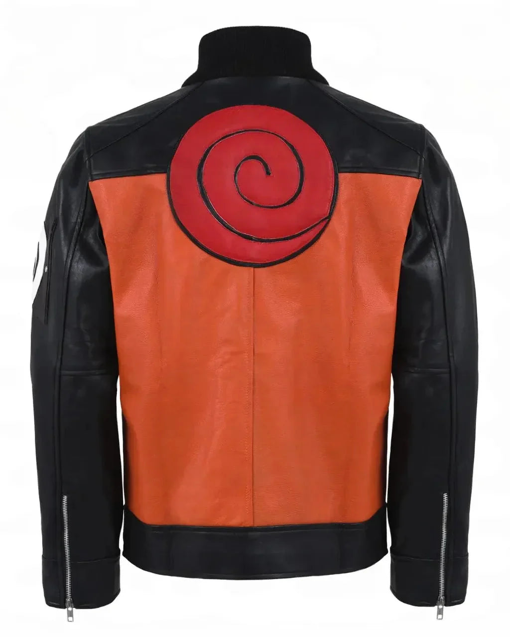 Men’s Naruto Shippuden Black and Orange Jacket Clanton Jacket