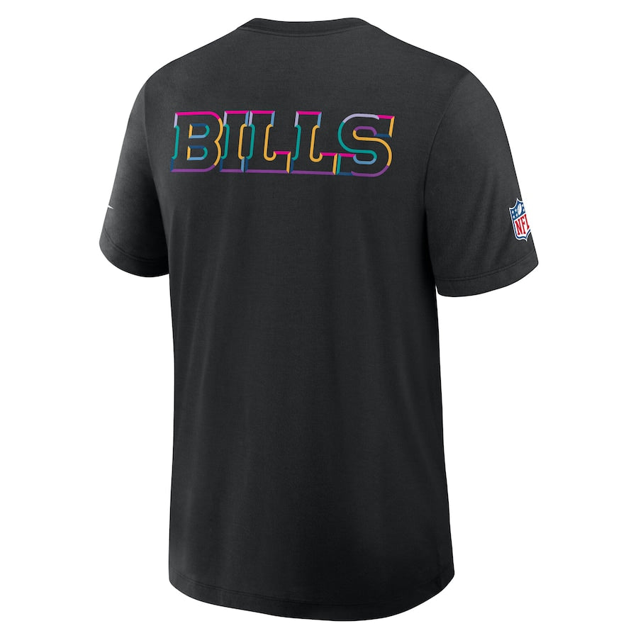 Buffalo Bills Nike Black 2025 NFL Crucial Catch Tri-Blend Dri-FIT T-Shirt Trendy Layer