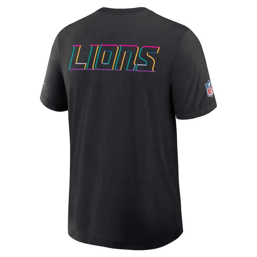 Detroit Lions Nike Black 2025 NFL Crucial Catch Tri-Blend Dri-FIT T-Shirt Trendy Layer