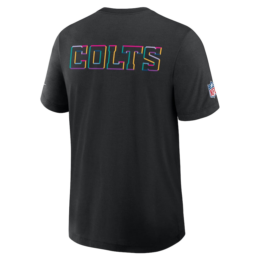 Indianapolis Colts Nike Black 2025 NFL Crucial Catch Tri-Blend Dri-FIT T-Shirt Trendy Layer